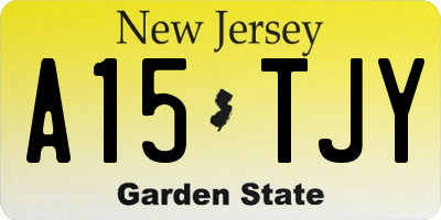 NJ license plate A15TJY