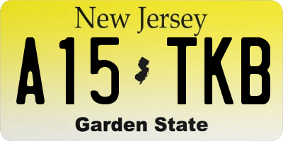 NJ license plate A15TKB