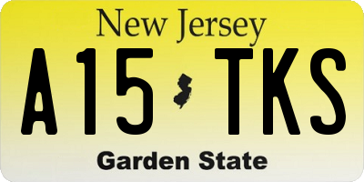 NJ license plate A15TKS