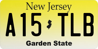 NJ license plate A15TLB