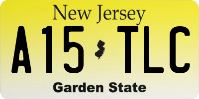 NJ license plate A15TLC