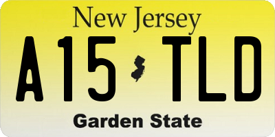 NJ license plate A15TLD