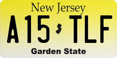 NJ license plate A15TLF