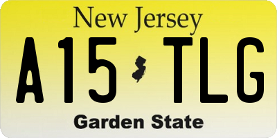NJ license plate A15TLG