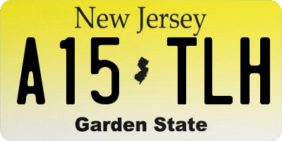 NJ license plate A15TLH