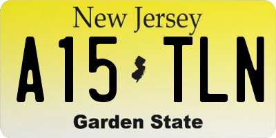 NJ license plate A15TLN