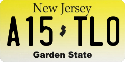 NJ license plate A15TLO