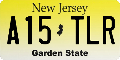 NJ license plate A15TLR