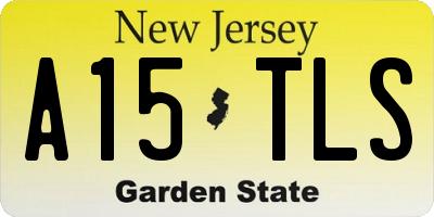 NJ license plate A15TLS