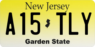 NJ license plate A15TLY
