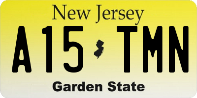 NJ license plate A15TMN