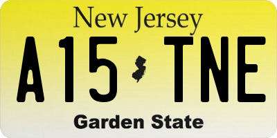 NJ license plate A15TNE