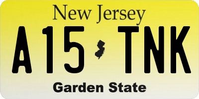 NJ license plate A15TNK