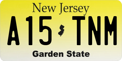 NJ license plate A15TNM