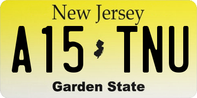 NJ license plate A15TNU