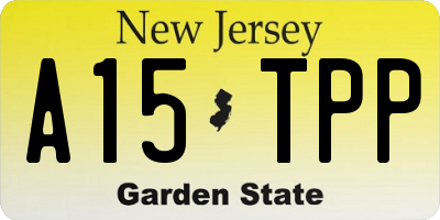 NJ license plate A15TPP