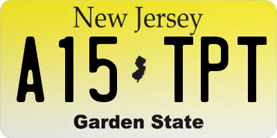 NJ license plate A15TPT