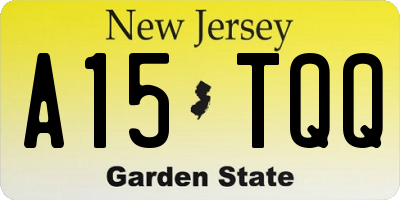 NJ license plate A15TQQ