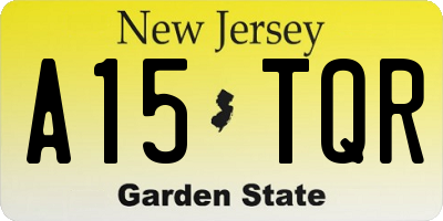 NJ license plate A15TQR