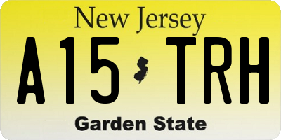 NJ license plate A15TRH