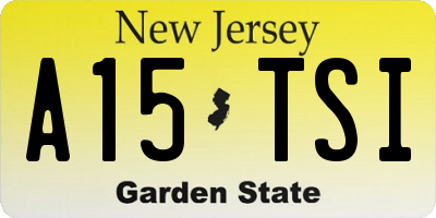 NJ license plate A15TSI