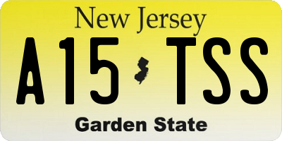 NJ license plate A15TSS