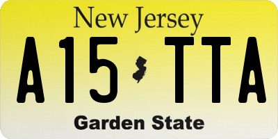 NJ license plate A15TTA
