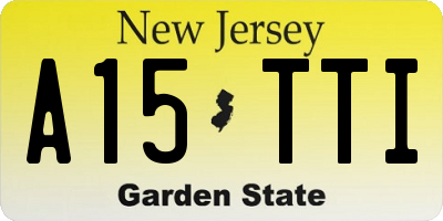 NJ license plate A15TTI