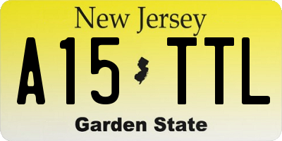NJ license plate A15TTL
