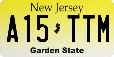 NJ license plate A15TTM