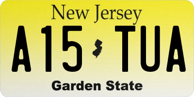 NJ license plate A15TUA