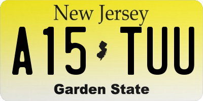 NJ license plate A15TUU