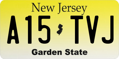 NJ license plate A15TVJ