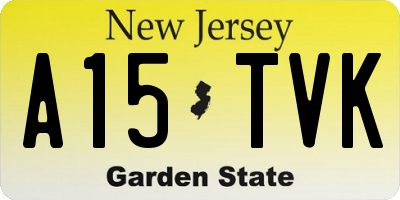 NJ license plate A15TVK