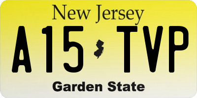 NJ license plate A15TVP