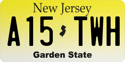 NJ license plate A15TWH