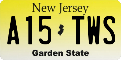 NJ license plate A15TWS