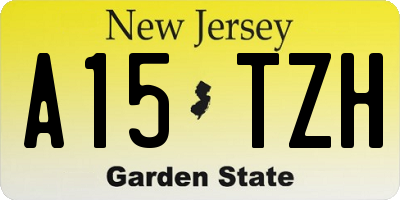 NJ license plate A15TZH