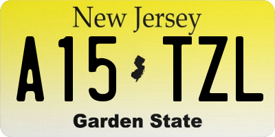 NJ license plate A15TZL