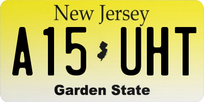 NJ license plate A15UHT