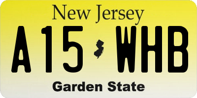NJ license plate A15WHB