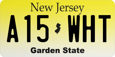 NJ license plate A15WHT