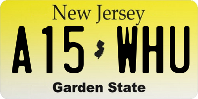 NJ license plate A15WHU