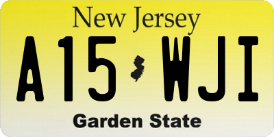 NJ license plate A15WJI