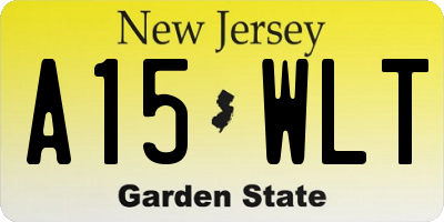 NJ license plate A15WLT