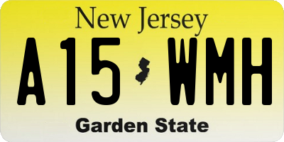 NJ license plate A15WMH