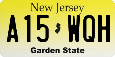 NJ license plate A15WQH