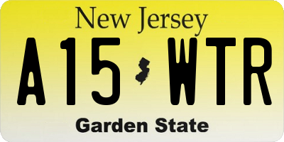 NJ license plate A15WTR