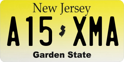NJ license plate A15XMA