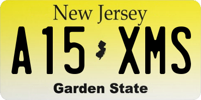 NJ license plate A15XMS